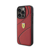 Kovové logo Ferrari Twist - pouzdro pro iPhone 15 Pro (červené)