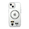 Karl Lagerfeld Karl & Choupette Alumínium MagSafe - iPhone 14 tok (átlátszó)