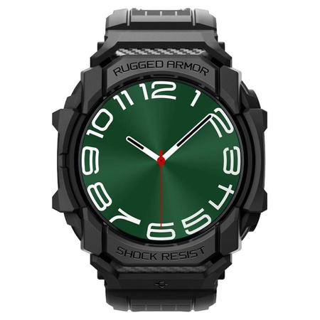 Spigen Rugged Armor Pro - Strap + Case for Samsung Galaxy Watch Ultra 47 mm (2025/2024) (Matte Black)