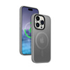 Crong Hybrid Frost MAG Cover - iPhone 15 Pro MagSafe Hülle (Grau)