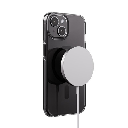 Crong Clear MAG Pro - pouzdro MagSafe pro iPhone 15 (černé)