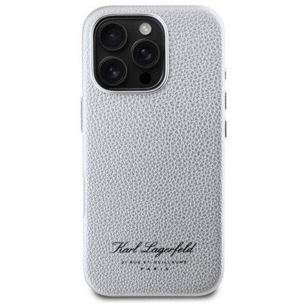 Karl Lagerfeld Hotel RSG - iPhone 16 Pro Max Tasche (grau)