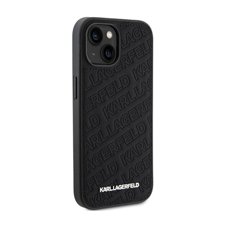 Karl Lagerfeld Gestepptes K-Muster - iPhone 15 Tasche (schwarz)