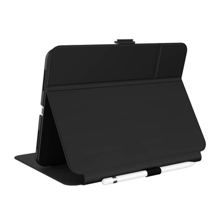Speck Balance Folio - pouzdro pro iPad 11" (2025) / 10,9" (2022) s povrchovou úpravou MICROBAN, magnetem a stojánkem (černé)