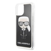Karl Lagerfeld Iconic Glitter - iPhone 11 Pro Max tok (fekete)