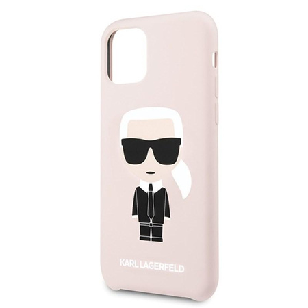 Karl Lagerfeld Fullbody szilikon ikonikus - iPhone 11 Pro tok (rózsaszín)