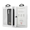 Guess Silicone Script Metal Logo - Samsung Galaxy S21+ Case (black)