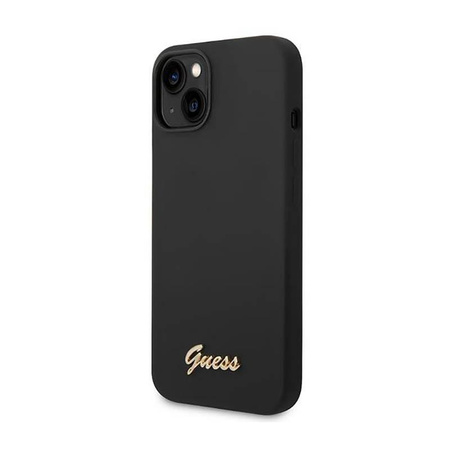 Guess Silicone Vintage - pouzdro pro iPhone 14 Plus (černá)