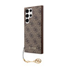 Guess 4G Charms Kollektion - Samsung Galaxy S24 Ultra Tasche (braun)