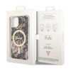 Guess Flower MagSafe - iPhone 14 Tasche (Schwarz)
