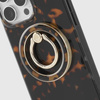 Kate Spade New York Magnetic Ring Stand - MagSafe finger holder with stand function (Tortoiseshell)