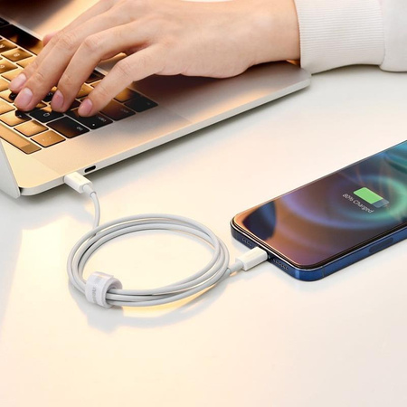 Baseus Superior Series - Kabel  połączeniowy USB-C do Lightning PD 20W 1m (biały)