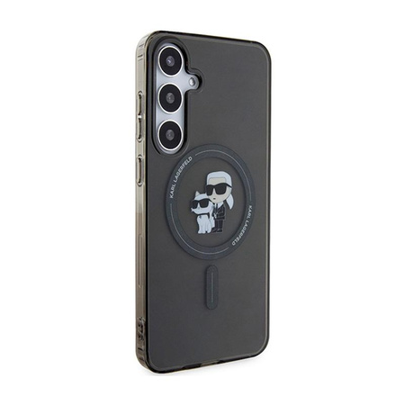 Karl Lagerfeld IML Karl & Choupette Glitter MagSafe - Samsung Galaxy S24+ tok (fekete)