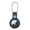 Guess Saffiano Script Dog Clip - Etui AirTag (niebieski)