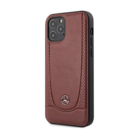 Mercedes Leather Urban Line - iPhone 12 / iPhone 12 Pro Case (red)