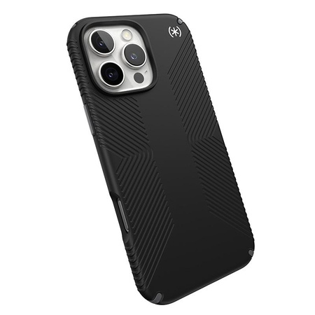 Speck Presidio2 Grip - iPhone 16 Pro Max Case (Black / Slate Grey / White)