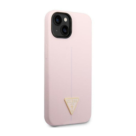 Guess Silicone Triangle Logo - iPhone 14 Case (purple)