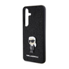 Karl Lagerfeld Fixed Glitter Ikonik Logo Metal Pin - Etui Samsung Galaxy S24 (czarny)