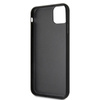 Karl Lagerfeld Double Layer Glitter Tempered Glass - Etui iPhone 11 Pro Max ze szklanym tyłem (czarny)