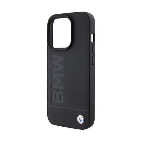 BMW Leather Hot Stamp MagSafe - Case for iPhone 15 Pro Max (Black)