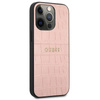 Guess Croco Stamp Lines - Coque iPhone 13 Pro Max (rose)
