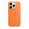 Apple Leather Case - Bőr tok MagSafe-zárolóval iPhone 14 Pro készülékhez (narancssárga)