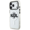 Karl Lagerfeld IML Karl Sketch Logo MagSafe - Custodia per iPhone 17 Pro (trasparente)