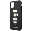 Karl Lagerfeld Saffiano Karl & Choupette Heads - iPhone 11 Pro tok (fekete)