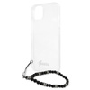 Guess Black Pearl Strap - iPhone 13 Mini Tasche (Transparent)