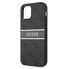 Guess 4G Printed Stripe - iPhone 12 Pro Max Tasche (grau)
