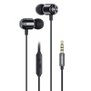 USAMS EP-44 - 3.5 mm stereo jack headphones (black)