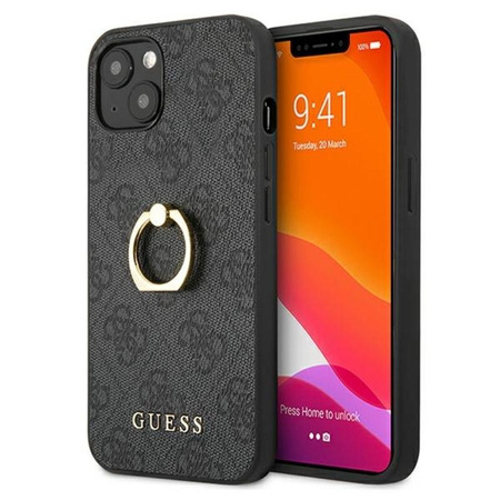 Guess 4G Ring Case - iPhone 13 mini Tasche (grau)