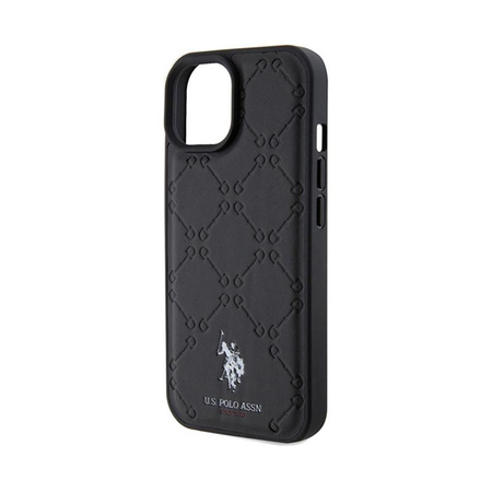 US Polo Assn Yoke Pattern  - Case iPhone 15 (black)