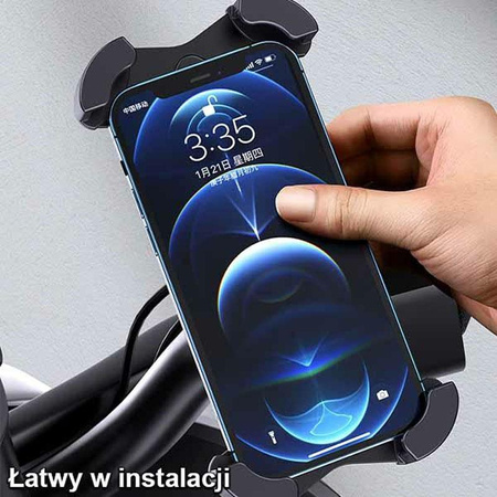 USAMS US-ZJ064 - Uniwersalny uchwyt rowerowy do smartfonów (czarny)