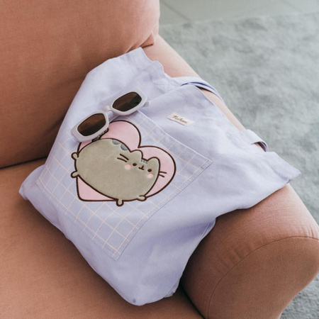 Pusheen - Borsa a tracolla in cotone della collezione Moments (37 x 41 cm)