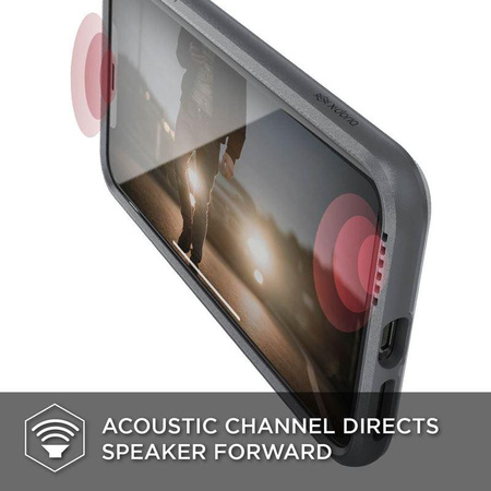 X-Doria Defense Ultra - Gepanzerte Aluminiumhülle für iPhone Xs Max (Falltest 4m) (Grau)