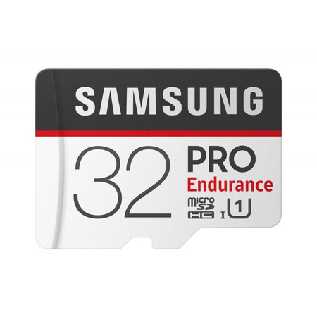 Carte mémoire Samsung microSDHC Pro Endurance - 32 Go Class 10 UHS-I U1 100/30 Mo/s avec adaptateur