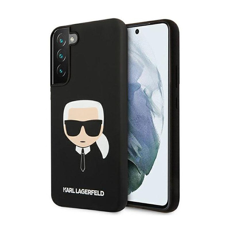 Karl Lagerfeld Silikon Ikonik Karl`s Head - Samsung Galaxy S22+ Tasche (schwarz)