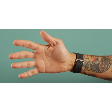 PURO ICON Multibrand csuklópánt - Univerzális okosóra szíj 22 mm (S/M & M/L) (fekete)