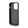 Guess 4G Metall Gold Logo - iPhone 15 Pro Tasche (braun)
