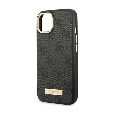 Guess 4G Logo Plate MagSafe - pouzdro pro iPhone 14 (černé)