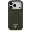 Guess Silicone Triangle Logo MagSafe - Hülle iPhone 17 Pro (khaki)