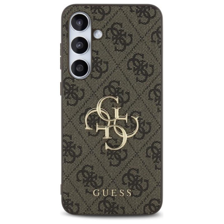 Guess 4G Big Metal Logo - Case for Samsung Galaxy S24 FE (brown)