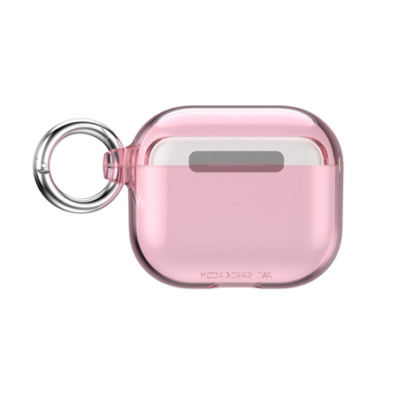 Speck Presidio Clear - Apple AirPods 3 Gehäuse mit antimikrobiellem Microban Schutz (Icy Pink)