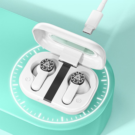 WEKOME VA06 Vanguard Series - Bluetooth V5.2 TWS wireless headphones with charging case (White)