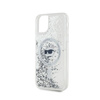 Karl Lagerfeld Liquid Glitter Choupette Head MagSafe - Hülle für iPhone 11 (Transparent)