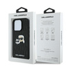 Karl Lagerfeld Monogram Karl & Choupette Head Pin - Hülle für iPhone 16 Pro Max (schwarz)