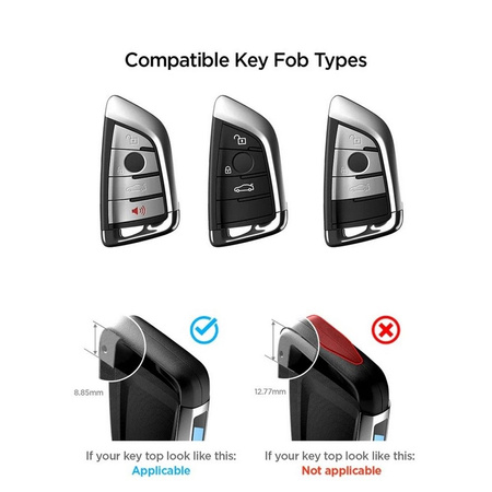 Spigen BK100 - Autoschlüsselhülle für BMW Smart Key G-Serie (Schwarz)