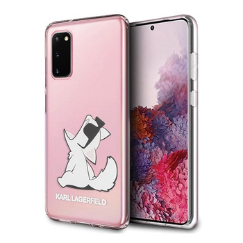 Karl Lagerfeld Choupette Fun Sunglasses - pouzdro na Samsung Galaxy S20 (průhledné)