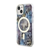 Guess Leopard MagSafe - Case for iPhone 14 (Blue)